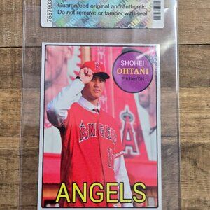 Shohei Ohtani custom rookie baseball card